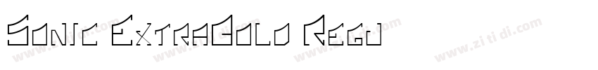 Sonic ExtraBold Regu字体转换
